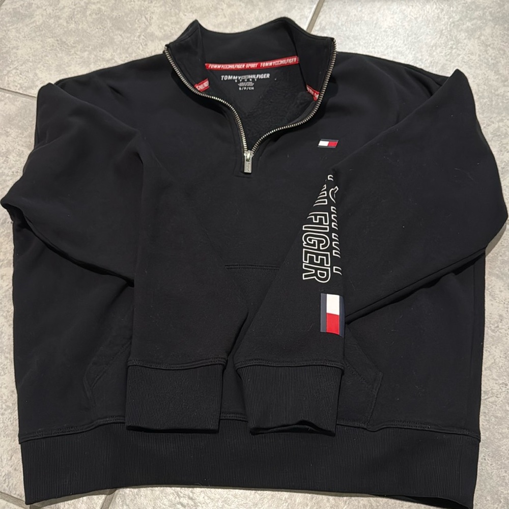 Tommy Hilfiger SPORT Quarter Zip Hoodie, Size small womans